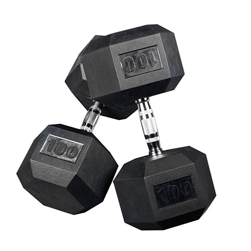 Rubber Hex Dumbbells
