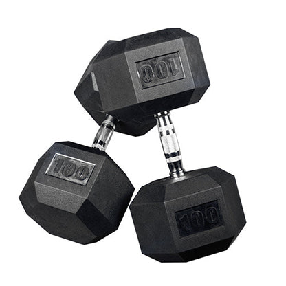Rubber Hex Dumbbells