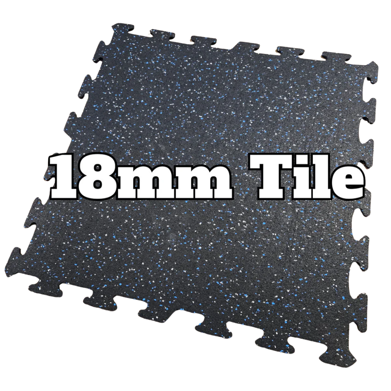 NEW Hammer Clad 18mm (3/4" Nominal) Premium Rubber Floor Tiles and Gym Tile Flooring Interlock
