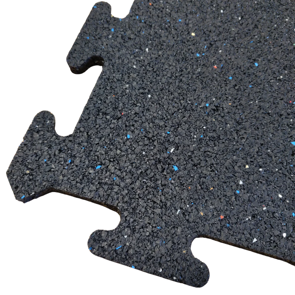 NEW Hammer Clad 18mm (3/4" Nominal) Premium Rubber Floor Tiles and Gym Tile Flooring Interlock