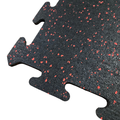 NEW Hammer Clad 18mm (3/4" Nominal) Premium Rubber Floor Tiles and Gym Tile Flooring Interlock