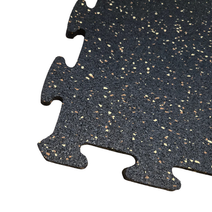 NEW Hammer Clad 3/8" Premium Rubber Floor Tiles and Interlocking Gym Tile Flooring