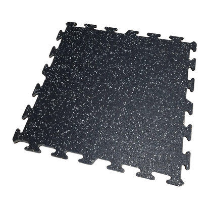NEW Hammer Clad 3/8" Premium Rubber Floor Tiles and Interlocking Gym Tile Flooring
