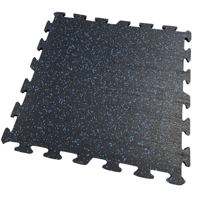 NEW Hammer Clad 3/8" Premium Rubber Floor Tiles and Interlocking Gym Tile Flooring