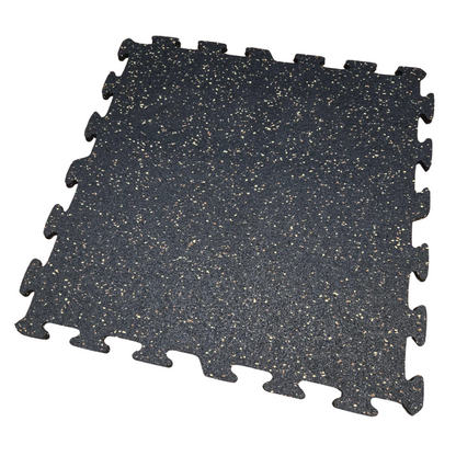 NEW Hammer Clad 3/8" Premium Rubber Floor Tiles and Interlocking Gym Tile Flooring