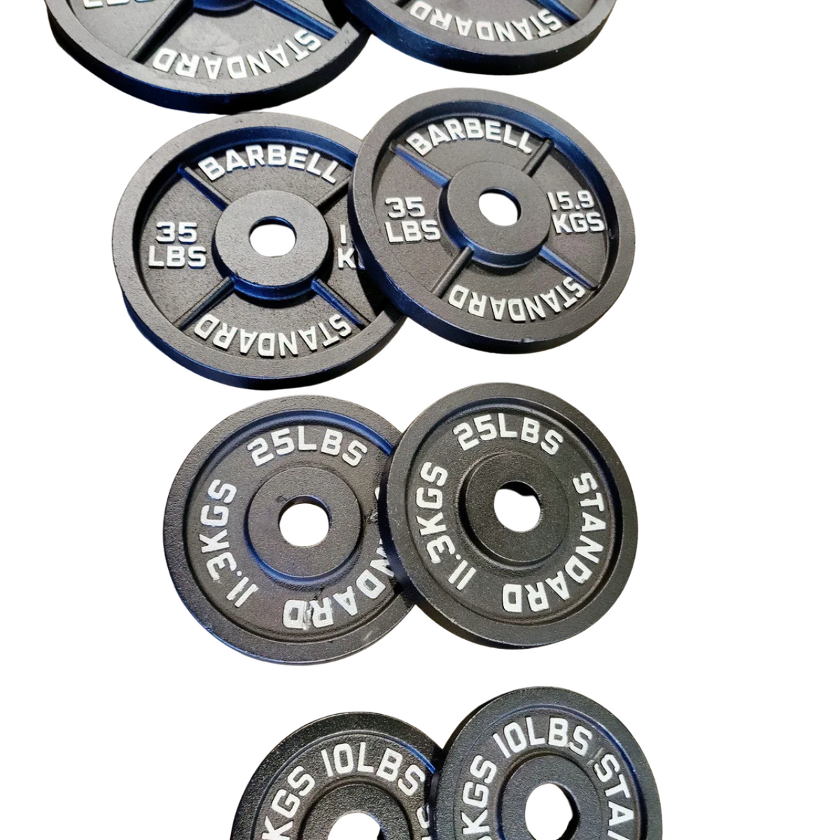 NEW Olympic Cast Iron Weight Plates Set 245lb Set
