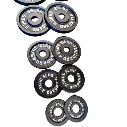 NEW Olympic Cast Iron Weight Plates Set 245lb Set