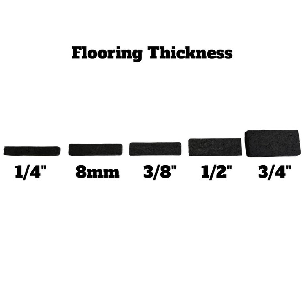 NEW Hammer Clad 8mm Premium Gym Flooring Mats 4' x 6' Confetti Fleck