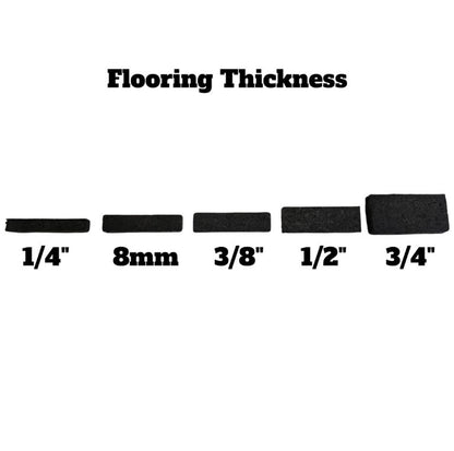 NEW Hammer Clad 8mm Premium Gym Flooring Mats 4' x 6' Confetti Fleck
