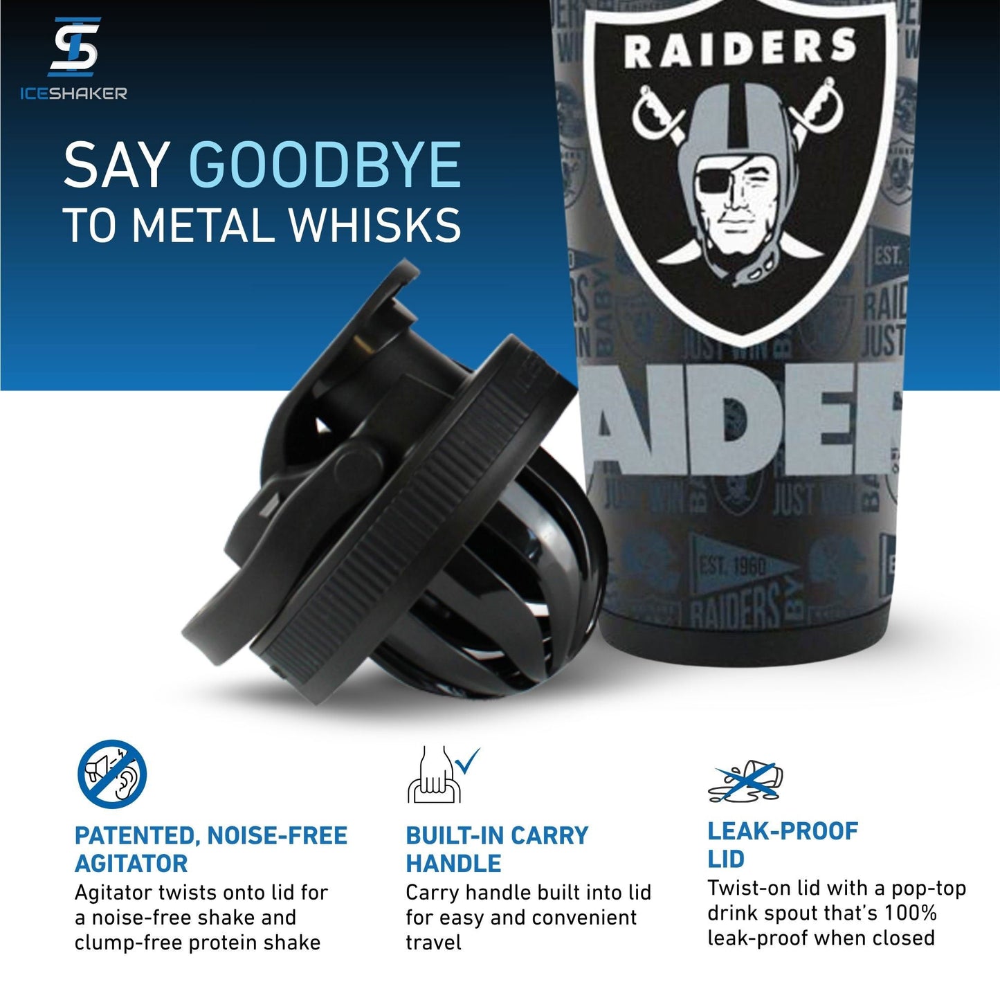 Officially Licensed Las Vegas Raiders 4D Ice Shaker