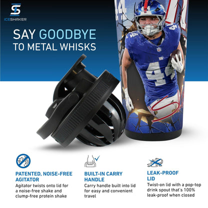 Official Cam Skattebo NY Giants 4D 26oz Ice Shaker