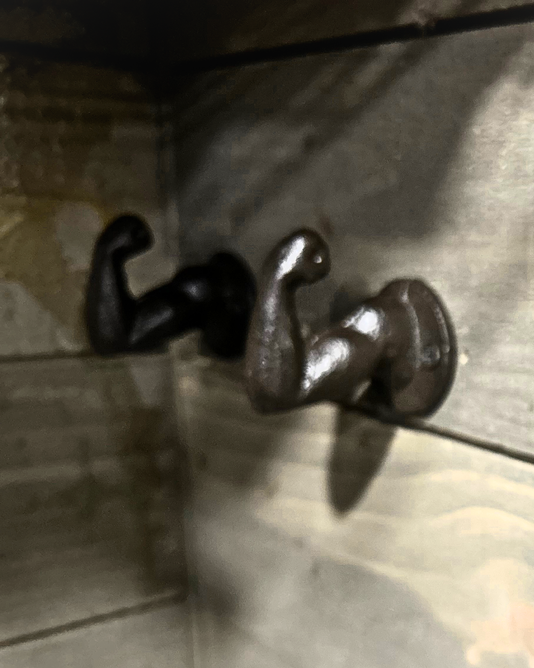 Cast Iron Muscle Arm Hook