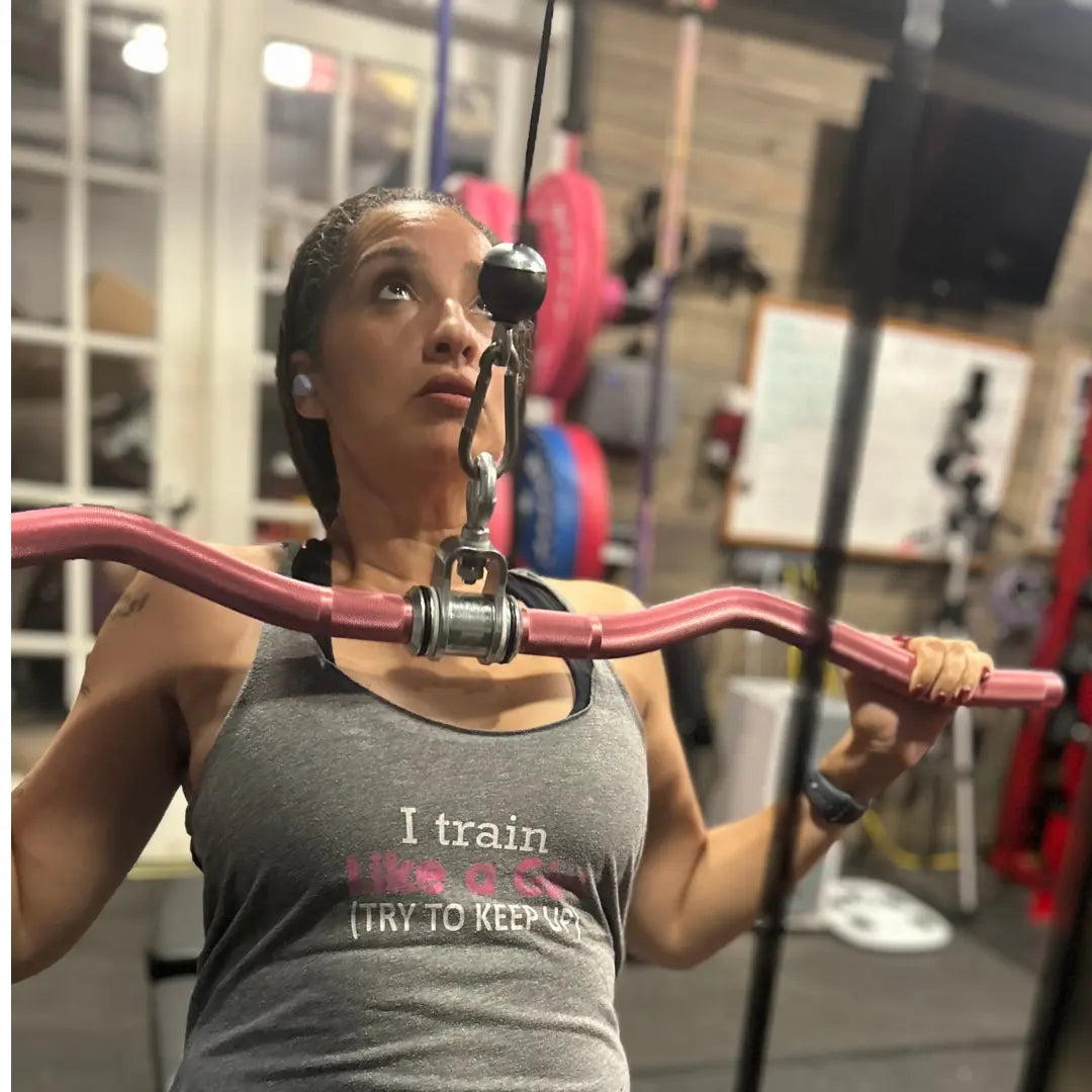 Women's Train Like A Girl Flowy Tank Top