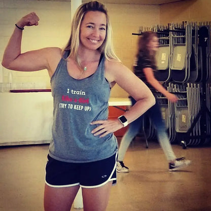 Women's Train Like A Girl Flowy Tank Top