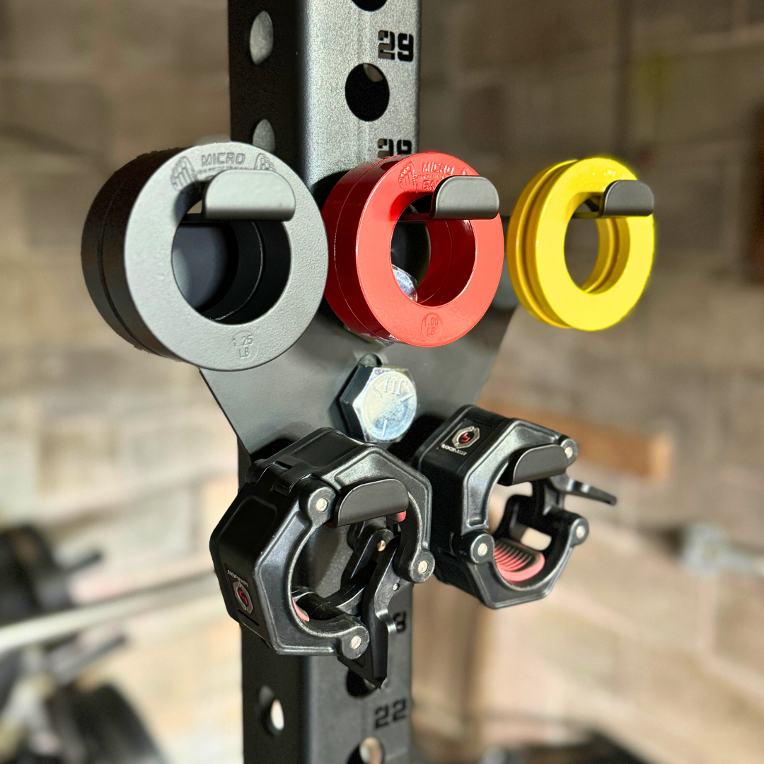 Micro Gainz Micro Plate Hanger Rack Attachment | Garage Gym Life Vetted