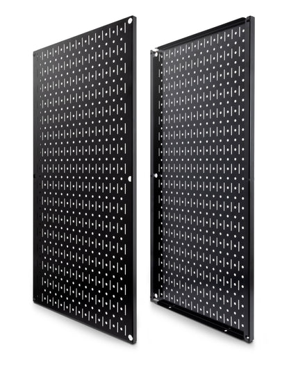 Wall Control Premium Steel Pegboard Kit - Black Pegboard with Hooks