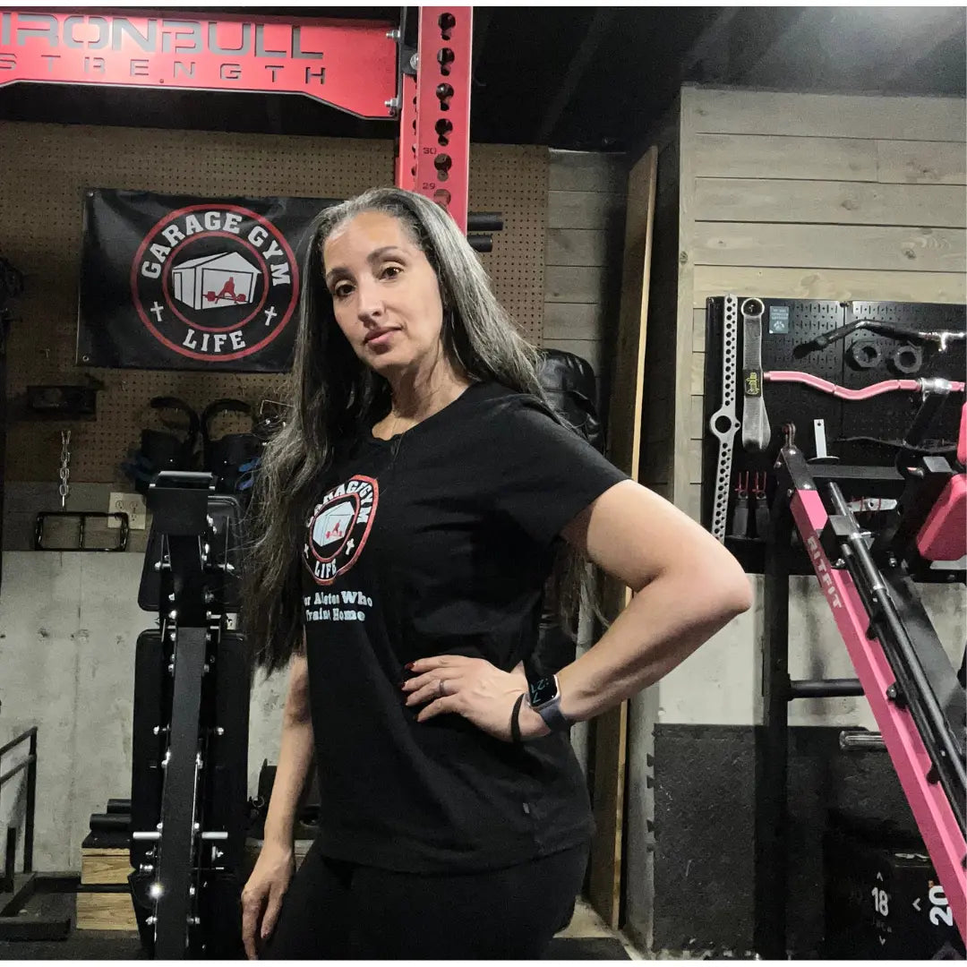 Women’s  Garage Gym Life Logo Premium T-Shirt