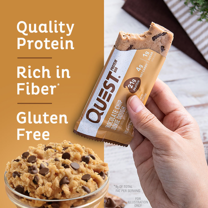 Quest Protein Bar, Chocolate Chip Cookie Dough Flavor