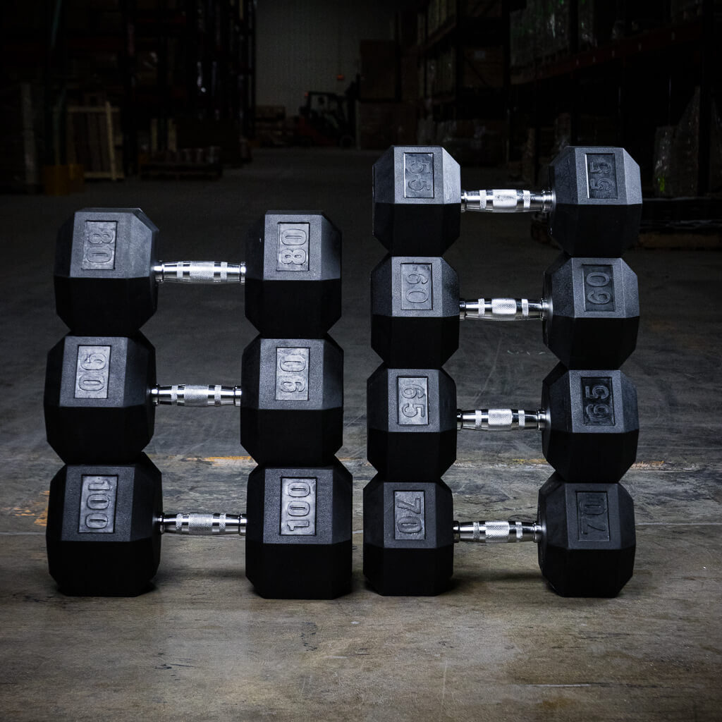 Rubber Hex Dumbbells Sets