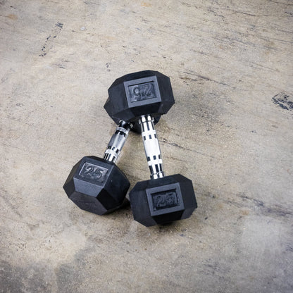 Rubber Hex Dumbbells