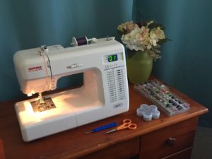 The sewing machine used to create PRess It Wristwraps