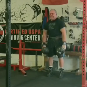 Odd Haugen Hoisting the Double Inch Deadlift x 5 at an Armlifting USA event