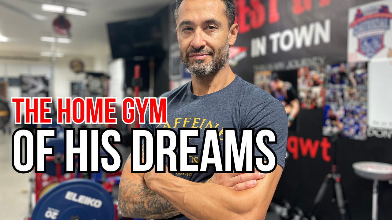 powerlifter Jesús Fragoso built his dream home gym at 50 years old